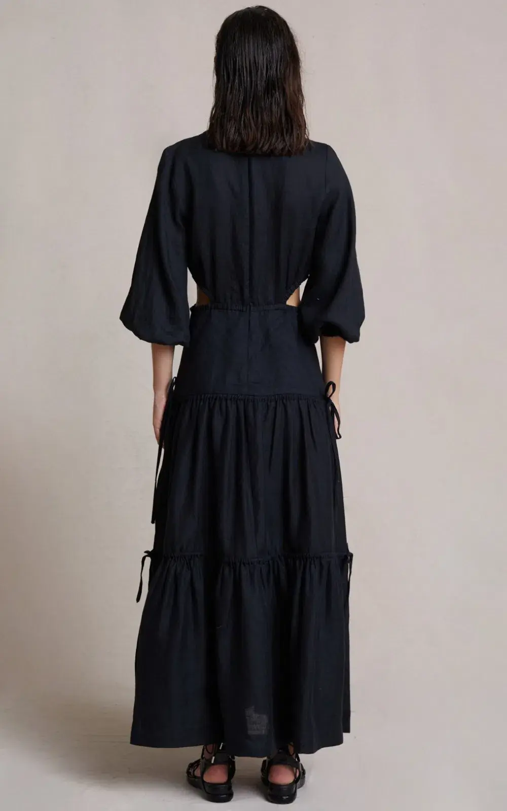 Bec & Bridge Arlington Maxi Dress Black Size 10 for rent on The Volte - main image