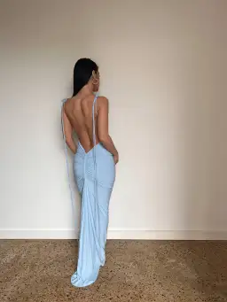 Melani the label Gia Gown Powder Blue Size Small/ Au 8 for rent on The Volte - image 3