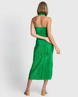 Lidee Woman Soiree Halter Gown Bright Green Size 10 for rent on The Volte - image 3