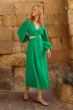 Steele Whitney Dress Green Size 16 for rent on The Volte - image 1