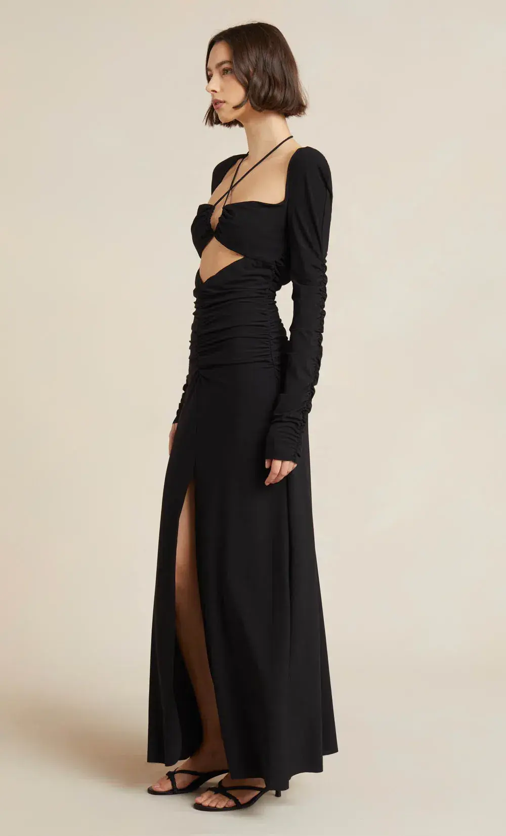 Bec & Bridge Adaline Long Sleeve Maxi Dress Black Size 8 for rent on The Volte - main image