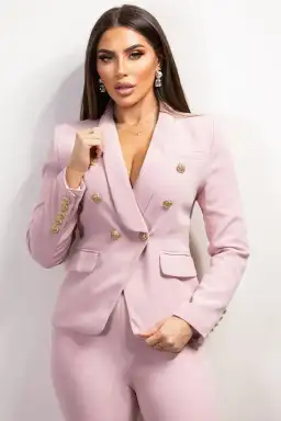 Catwalk Instyle Gianna Two-Piece Suit Blush Size 12 for rent on The Volte - image 2