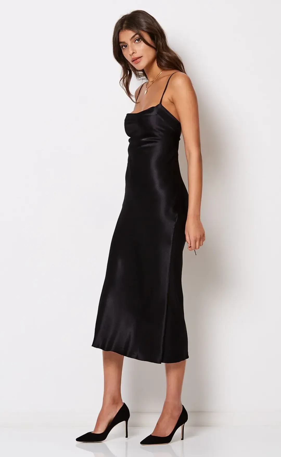 Bec & Bridge Kaia Cowl Dress Black Size 8 for rent on The Volte - main image