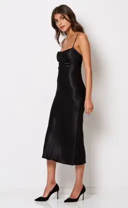 Bec & Bridge Kaia Cowl Dress Black Size 8 for rent on The Volte - image 1