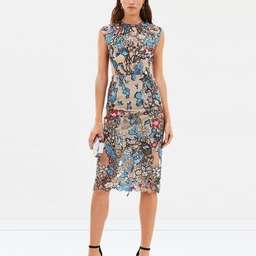 BRONX & BANCO BIRDS OF PARADISE MIDI DRESS size 12 for rent on The Volte - image 4