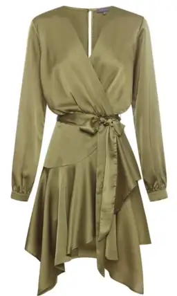 Sheike Rumours Wrap Dress Green Size 6 for rent on The Volte - image 2