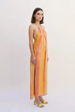 Suboo Sundown Halterneck Maxi Dress Sunset Ombre Size S/Au 8 for rent on The Volte - image 2