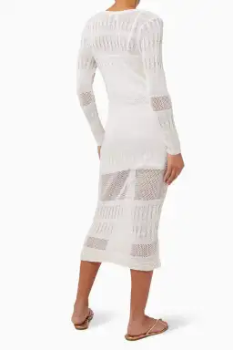 Suboo Harper Knit Kaftan White Size 6/XS for rent on The Volte - image 3