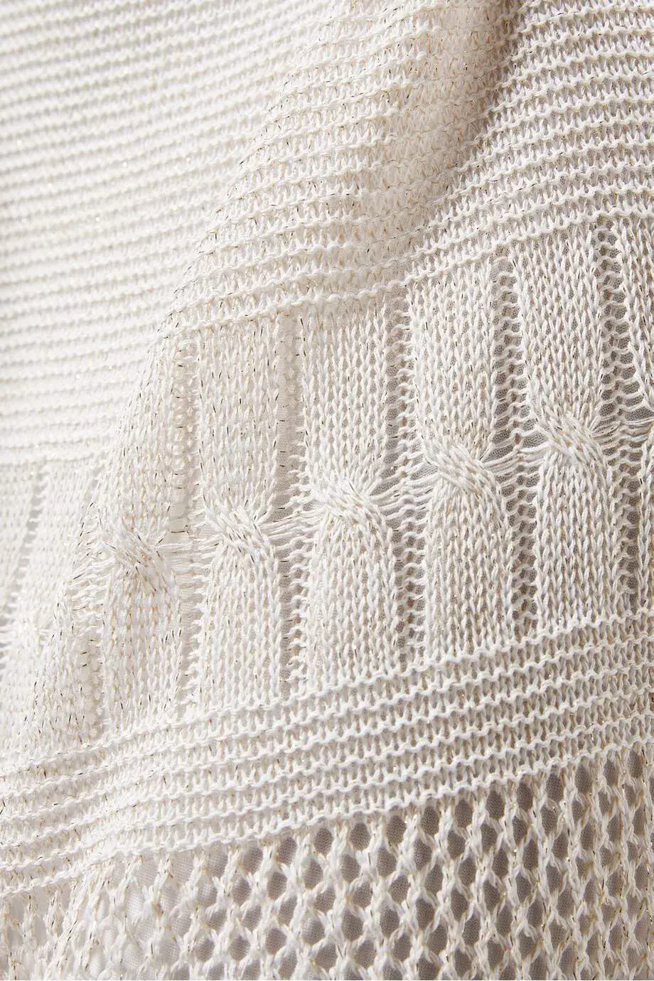 Suboo Harper Knit Kaftan White Size 6/XS for rent on The Volte - main image