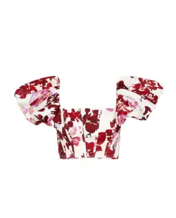 Aje Margot Bubble Sleeve Top Floral Size 10 for rent on The Volte - image 1