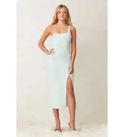 Bec & Bridge Ariel Midi Dress Mint Green Size 10 for rent on The Volte - image 1