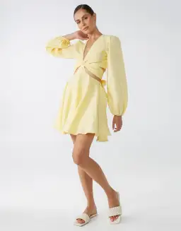 Lover Viva Mini Dress Yellow Size 10 for rent on The Volte - image 1
