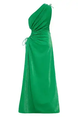 Sonya Moda Nour Maxi Dress Forest Green Shimmer Size 12 / L for rent on The Volte - image 4