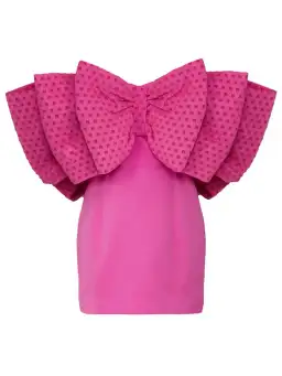 Rotate Natalie Bow Dress Pink Size 8 for rent on The Volte - image 8