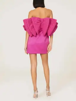 Rotate Natalie Bow Dress Pink Size 8 for rent on The Volte - image 4