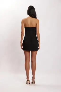 Meshki Maci Crepe Mini Dress Black Size XXS / Au 4 for rent on The Volte - image 3