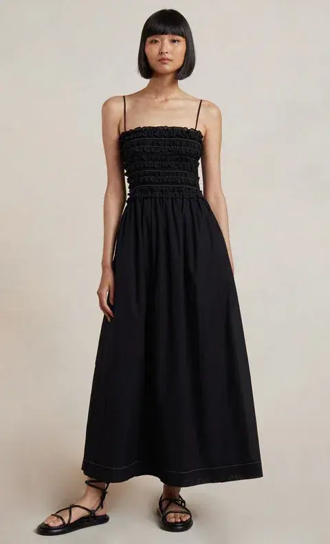 Bec & Bridge Alina Midi Dress Black Size 10 / M for rent on The Volte - main image