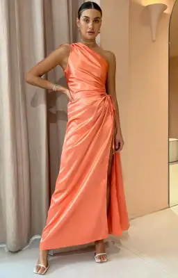 Sonya Moda Nour Maxi Dress Peach Size 6 / XS for rent on The Volte - image 5