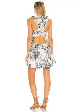 Zimmermann Cassia Ruffle Mini Dress Floral Size 8 for rent on The Volte - image 2
