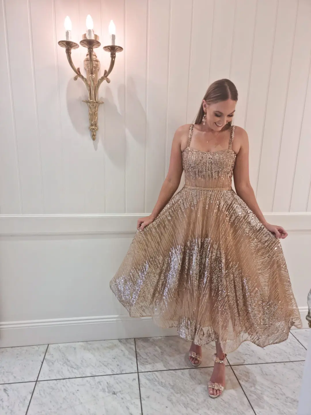 Bronx & Banco Mademoiselle Dress Nude Size M/Au 10 for rent on The Volte - main image