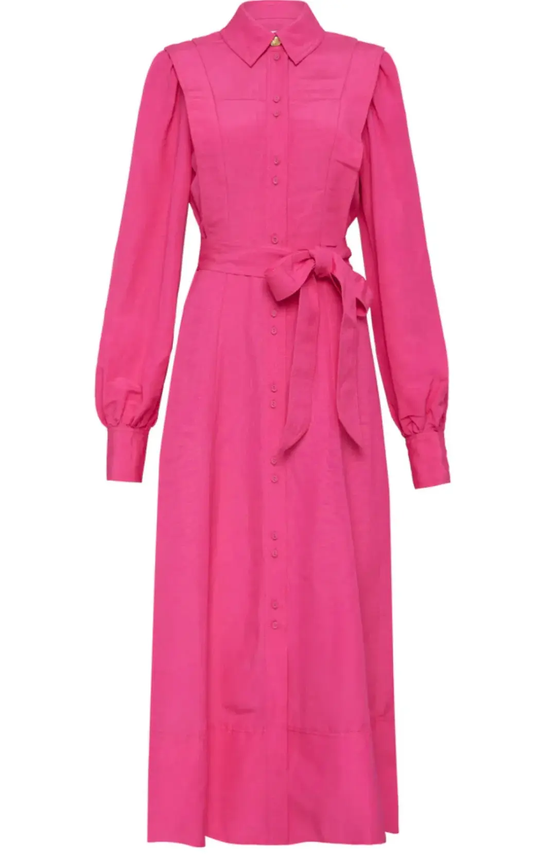 Aje Admiration Midi Shirt Dress Pink Size 10 for rent on The Volte - main image