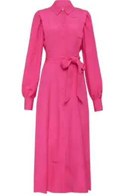 Aje Admiration Midi Shirt Dress Pink Size 10 for rent on The Volte - image 4