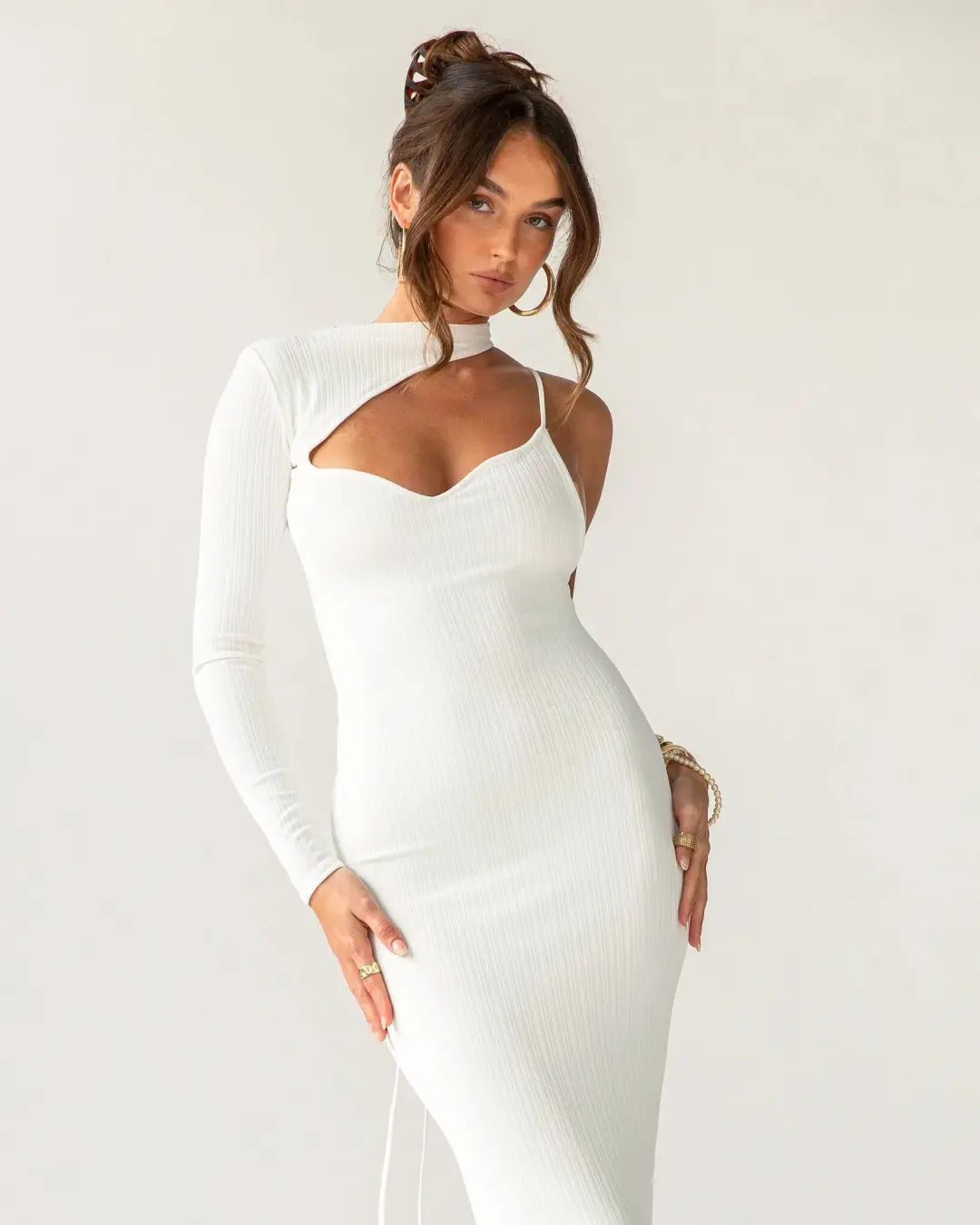 Arcina Ori Estelle Dress White Size 10 for rent on The Volte - main image