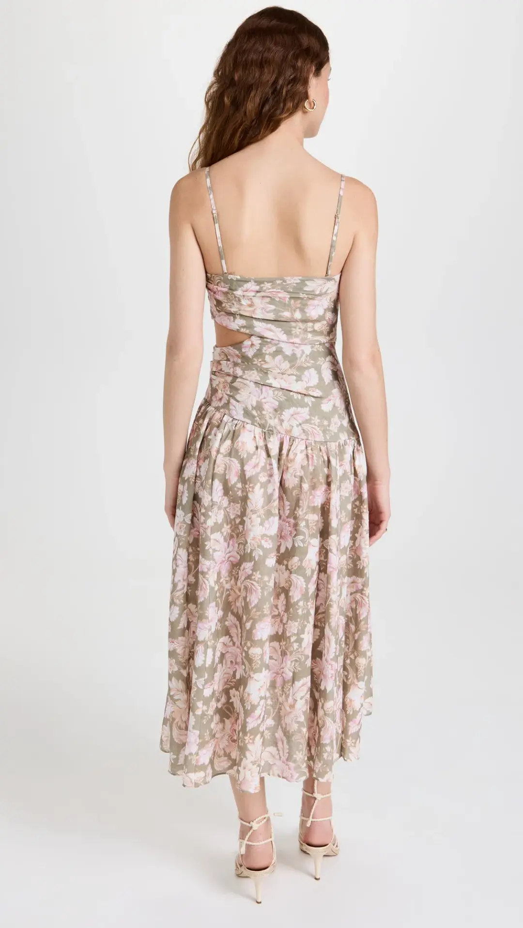 Zimmermann Lyre Linen Floral Dress Size 1/ Au 10 for rent on The Volte - main image