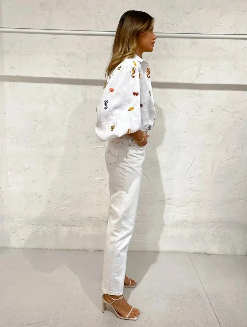 Alemais Under The Sea Shirt Print Size 10 for rent on The Volte - main image