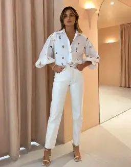 Alemais Under The Sea Shirt Print Size 10 for rent on The Volte - image 1