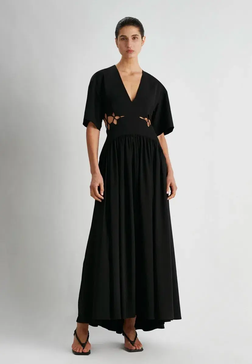 Camilla and Marc Brea Cut Out Dress Black Size 6 for rent on The Volte - main image