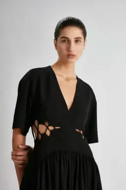 Camilla and Marc Brea Cut Out Dress Black Size 6 for rent on The Volte - image 2