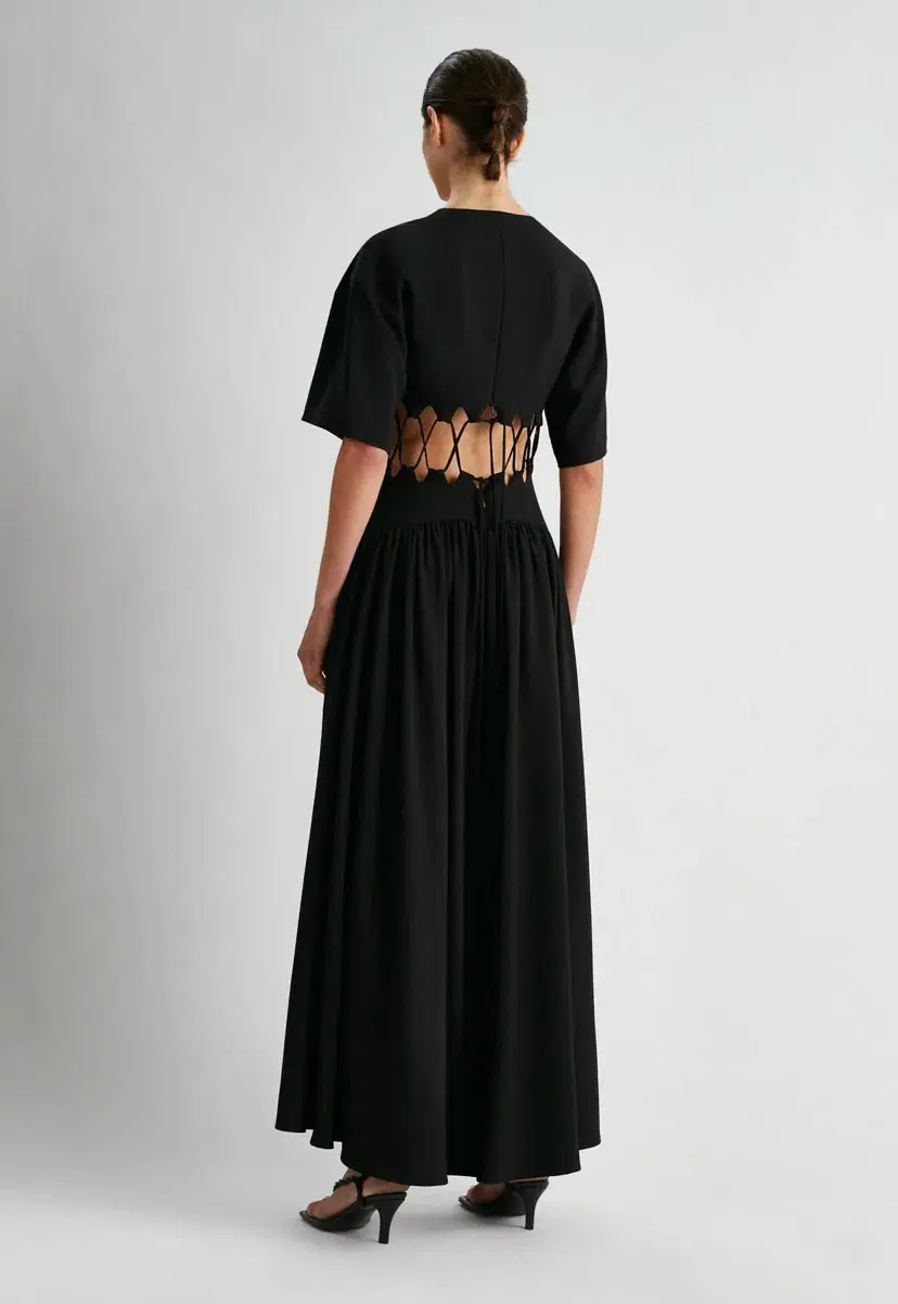 Camilla and Marc Brea Cut Out Dress Black Size 6 for rent on The Volte - main image