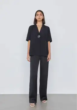 Viktoria and Woods Chorus Shirt and Pilot Pants Black Size 00 and 0/Au 4 & 6 for rent on The Volte - image 1