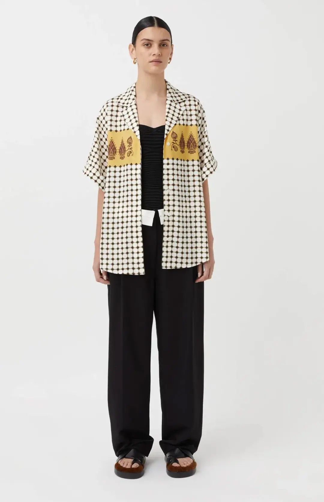 Camilla and Marc Rivoli Shirt Print Size S/ AU 6 for rent on The Volte - main image