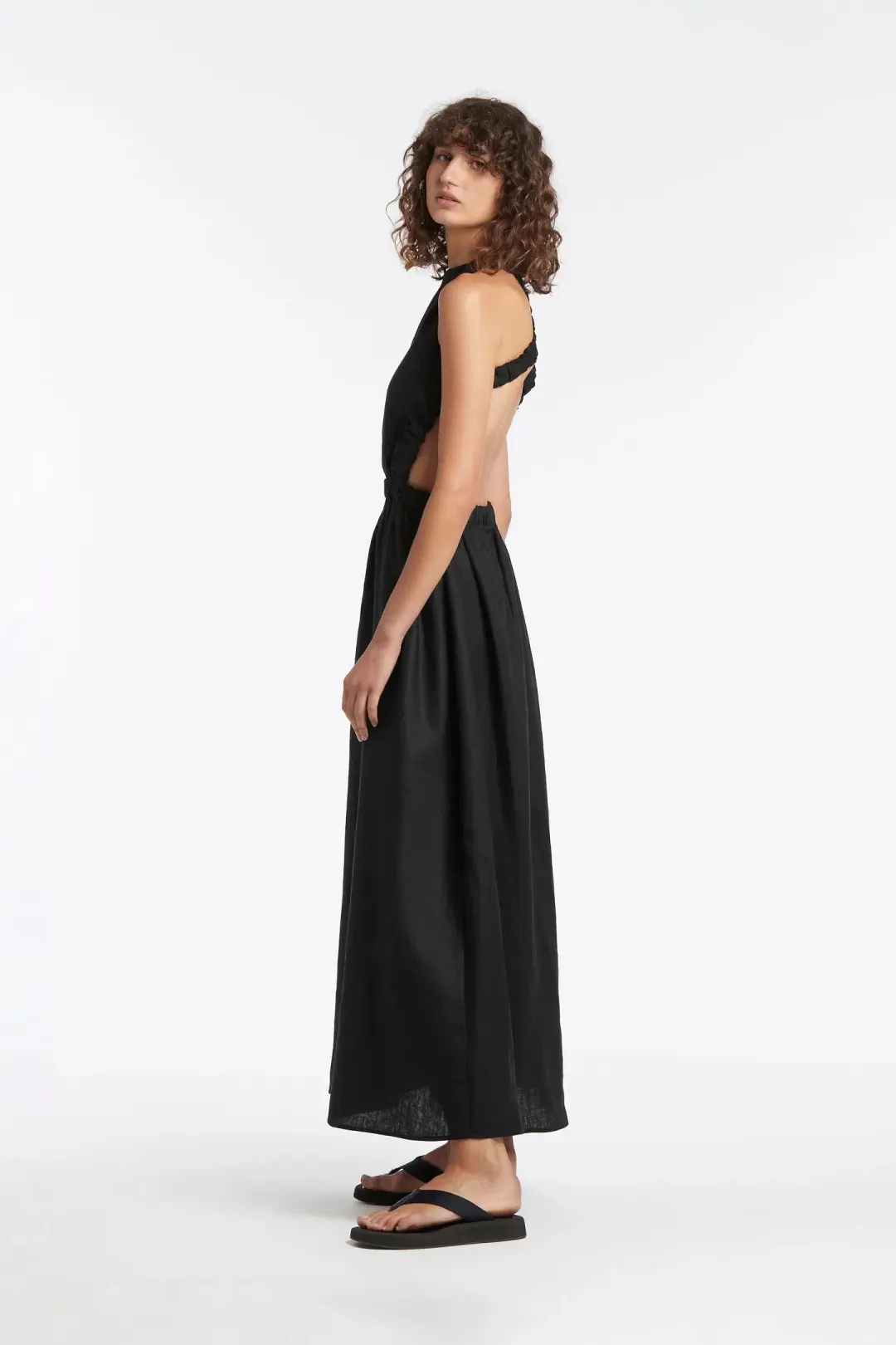 Sir The Label Alena Maxi Dress Black Size 1 / AU 8 for rent on The Volte - main image