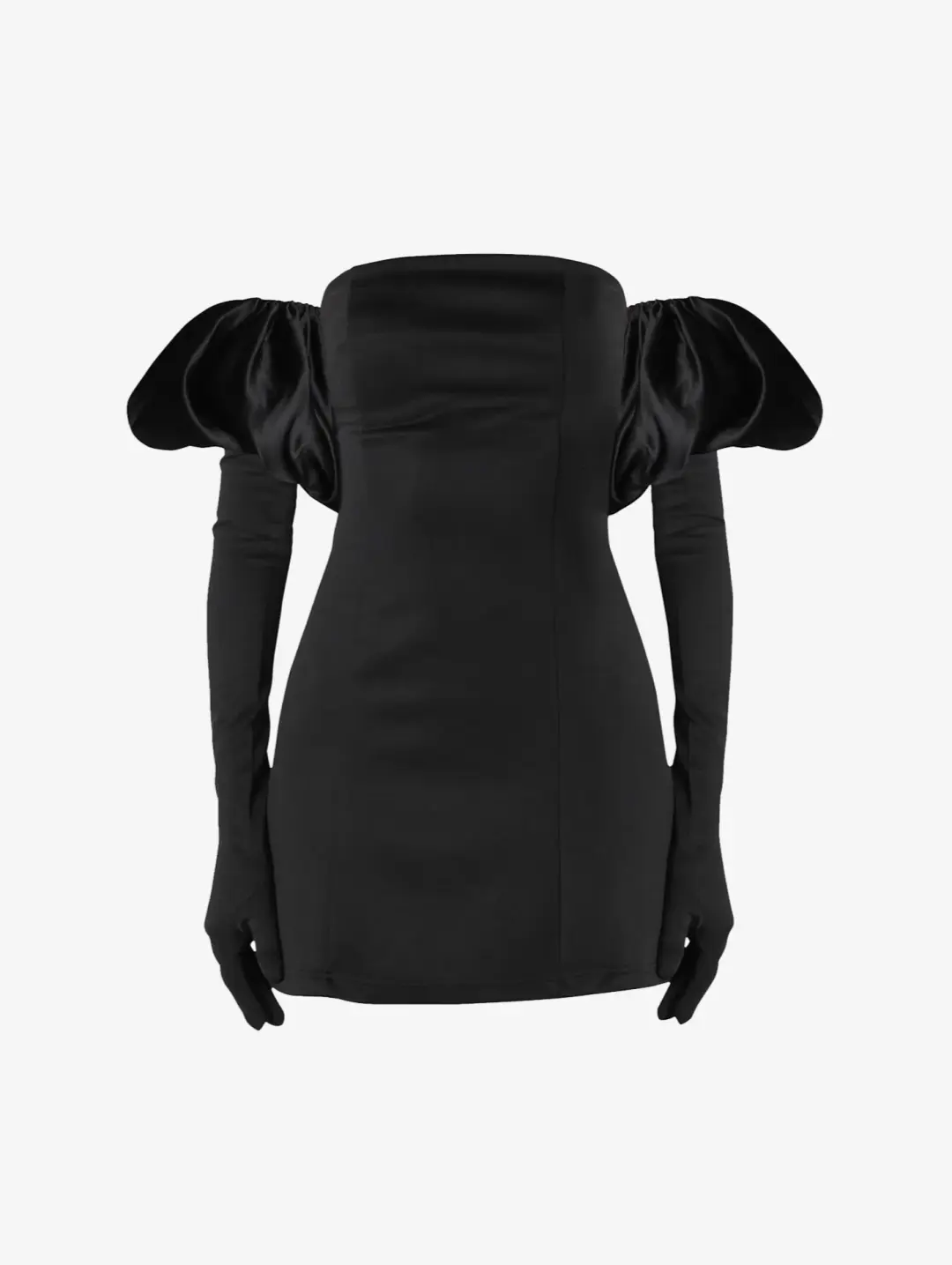 Miscreants Scuba Cupid Dress Gloves & Puffs Black Size XS for rent on The Volte - main image