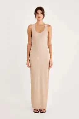 Rumer the Label Rosa Maxi Dress in Nude Size S / Au 8