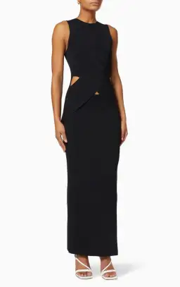 Sir the Label Kelvin Draped Dress in Black Size 1 / AU 8 for rent on The Volte - image 6
