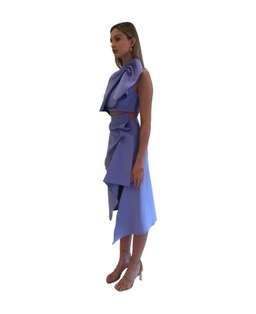 Acler Fincher Top and Midi Skirt Set Empire Blue Size 8 for rent on The Volte - image 2