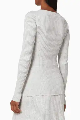 Anna Quan Laila Top Pebble Grey Size 4 / XXS for rent on The Volte - image 3