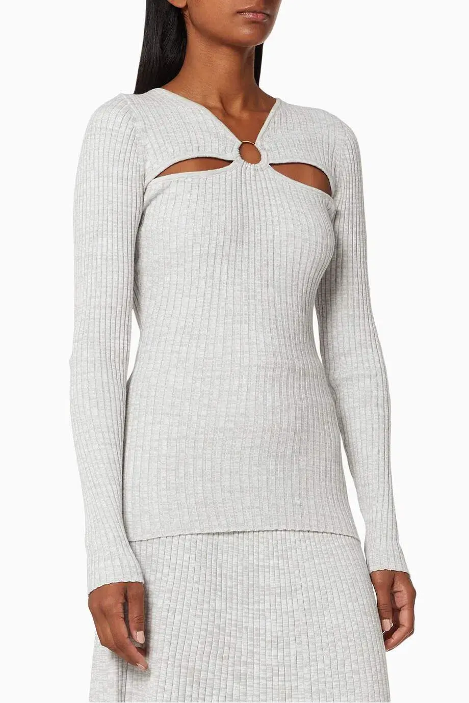 Anna Quan Laila Top Pebble Grey Size 4 / XXS for rent on The Volte - main image