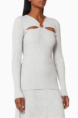 Anna Quan Laila Top Pebble Grey Size 4 / XXS for rent on The Volte - image 4