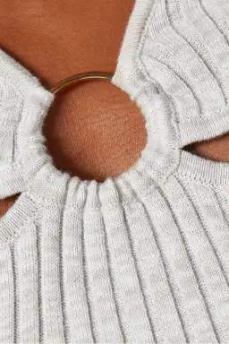 Anna Quan Laila Top Pebble Grey Size 4 / XXS for rent on The Volte - image 2