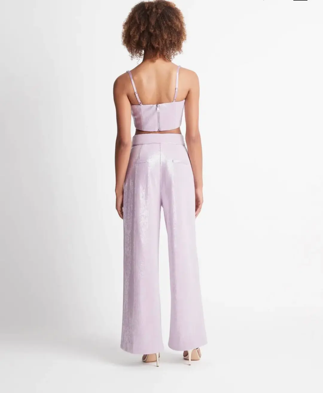 Sheike Cleo Sequin Top Size 14 & Pant Set Lilac for rent on The Volte - main image