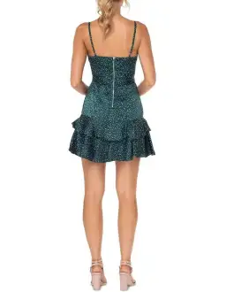 Pilgrim Adriane Mini Dress Emerald Size 16