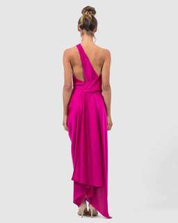 One Fell Swoop Philly Midi Dress Cardinal Pink Size 6 for rent on The Volte - image 4