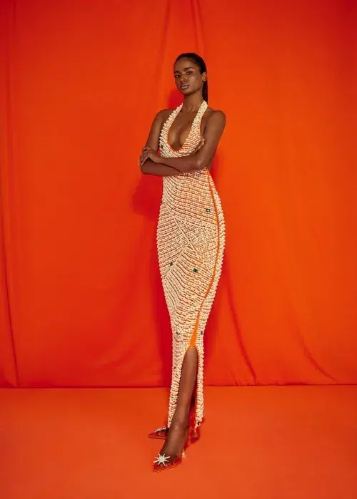 Khanums Kyhlet Maxi Dress Orange Size S / Au 8 for rent on The Volte - main image