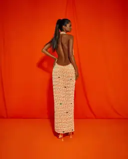 Khanums Kyhlet Maxi Dress Orange Size S / Au 8 for rent on The Volte - image 2