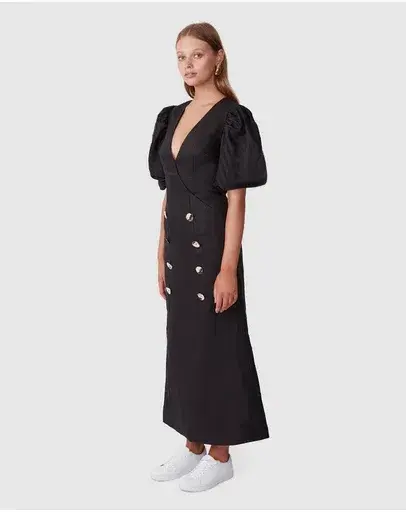 Torannce Floating On A Cloud Black Maxi Dress Black Size 14 for rent on The Volte - main image